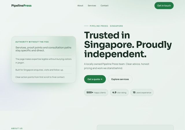 Preview of the b2b-marketing-agency website template