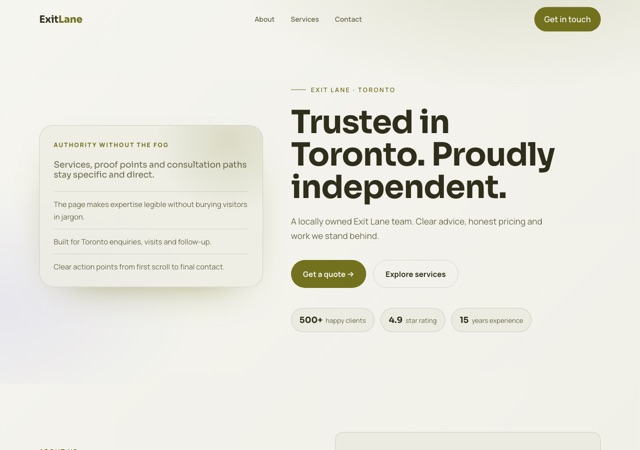 Preview of the business-broker website template