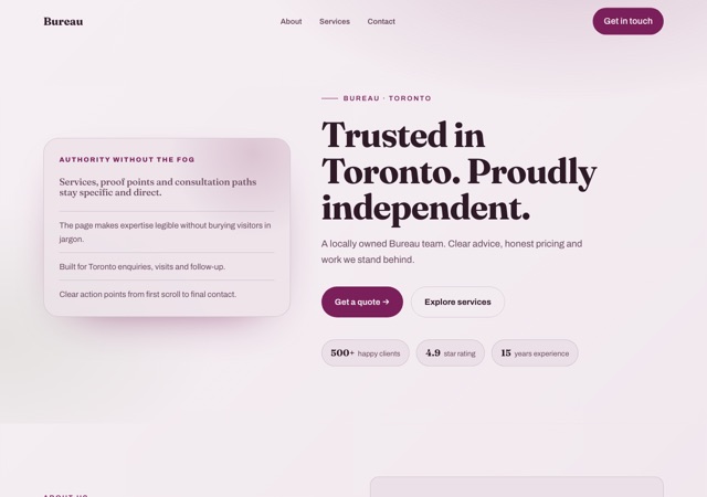 Preview of the cowork website template