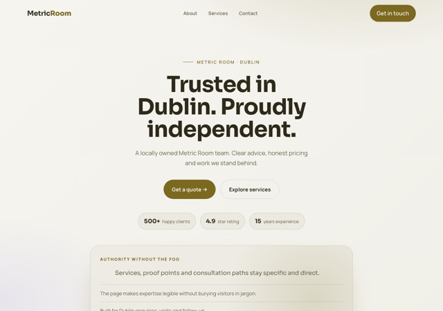 Preview of the data-analytics-studio website template