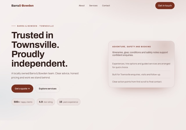 Preview of the fishingtackle website template