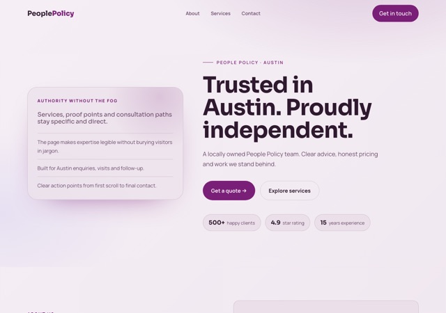 Preview of the hr-consultant website template