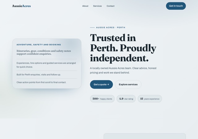 Preview of the nurseryau website template