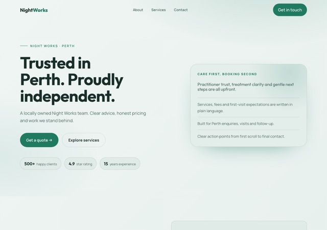 Preview of the sleep-clinic website template