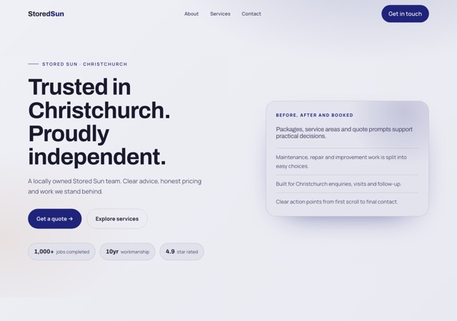 Preview of the solar-battery-installer website template