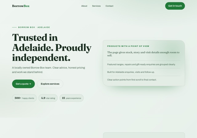 Preview of the toy-library website template