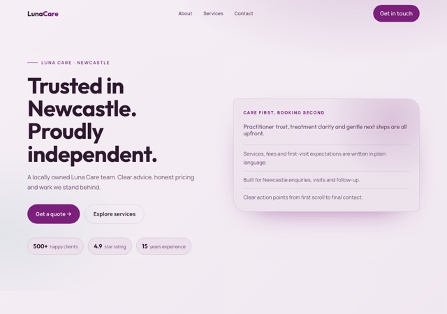 Preview of the women-health-clinic website template